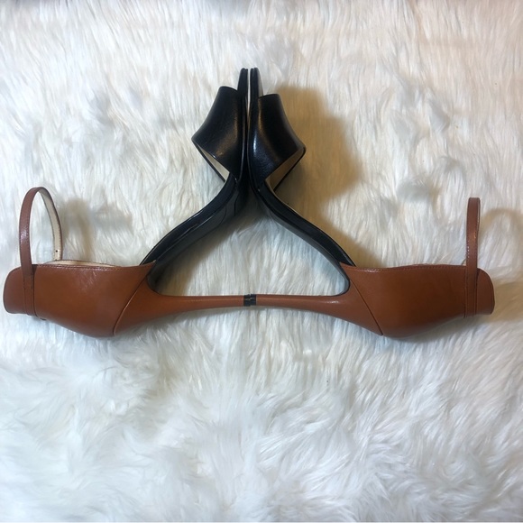 Nine West Acre Leather Black/Brown Heels 7.5M - Picture 11 of 14